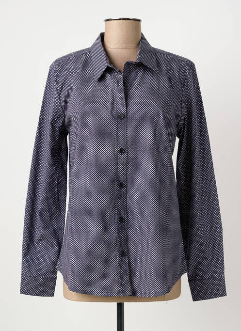 Chemisier imprimé fantaisie manches longues bleu ARMOR LUX femme