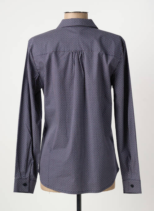 Chemisier imprimé fantaisie manches longues bleu ARMOR LUX femme