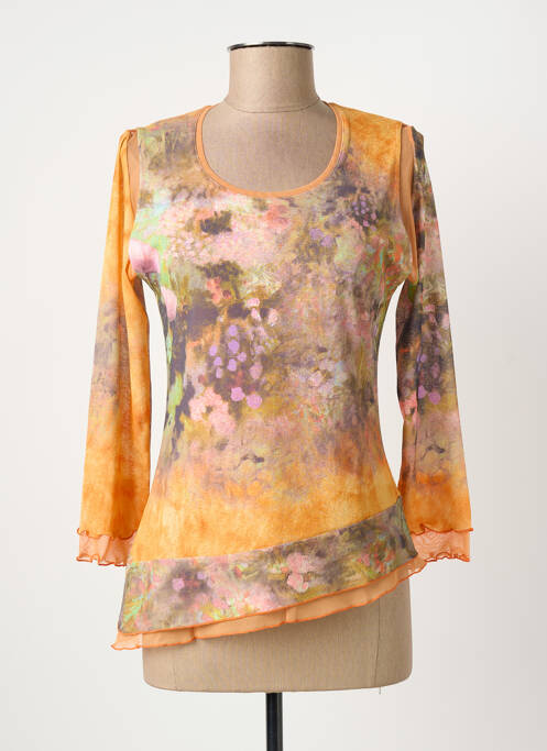 T-shirt manches longues manches longues orange PIER BÉ femme