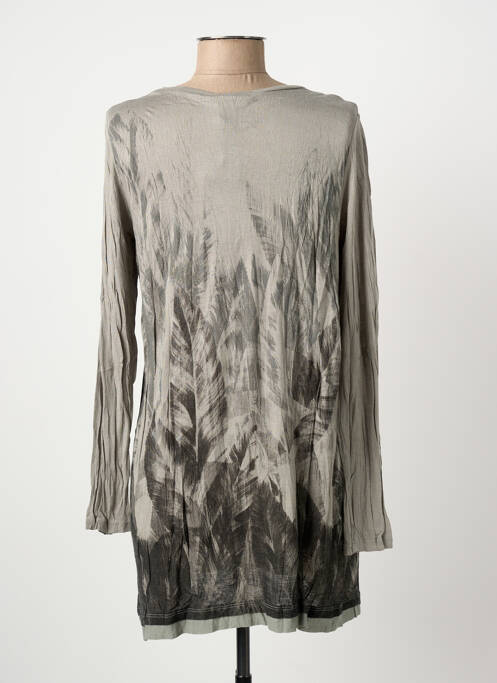 Tunique manches longues imprimé fantaisie vert YERSE femme