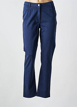 Pantalon slim tissage popeline taille normale bleu LE PETIT BAIGNEUR femme