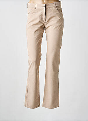 Pantalon slim tissage popeline taille normale beige ARMOR LUX femme
