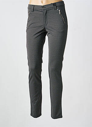 Pantalon slim taille élastique taille normale noir WALTRON femme
