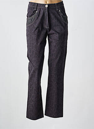 Pantalon droit stretch taille normale gris FILIPINE LAHOYA femme