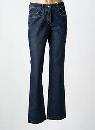 Jeans coupe droite stretch taille normale bleu JOCAVI femme