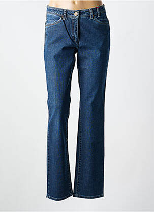 Jeans coupe droite stretch taille normale bleu JOCAVI femme