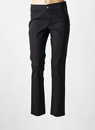 Pantalon chino tissage popeline taille normale noir WALTRON femme
