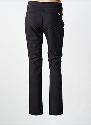 Pantalon chino tissage popeline taille normale noir WALTRON femme