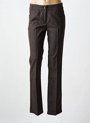 Pantalon slim stretch taille normale marron JOCAVI femme