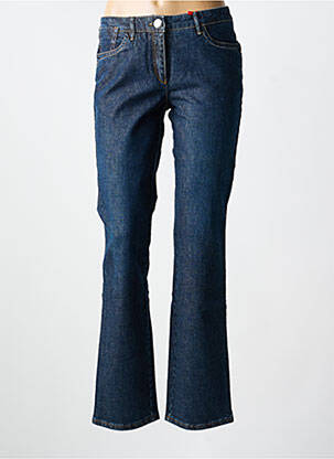 Jeans coupe droite stretch taille normale bleu JOCAVI femme