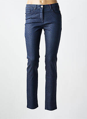 Jeans coupe slim stretch taille normale bleu JOCAVI femme