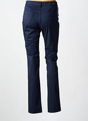 Pantalon slim tissage popeline taille normale bleu WALTRON femme