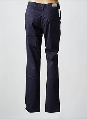 Pantalon slim tissage popeline taille normale bleu WALTRON femme