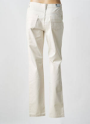 Pantalon slim tissage popeline taille normale beige WALTRON femme