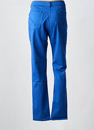Pantalon slim tissage popeline taille normale bleu IMPAQT femme