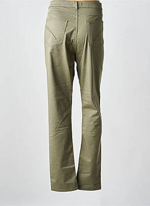Pantalon slim tissage popeline taille normale vert IMPAQT femme
