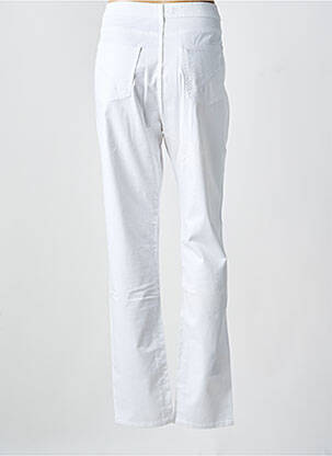 Pantalon slim tissage popeline taille normale blanc IMPAQT femme