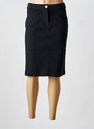 Jupe mi-longue stretch noir SOLOLA femme