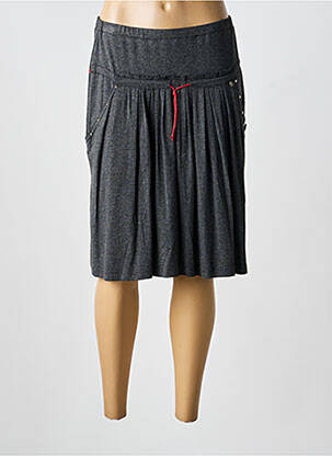 Jupe mi-longue coupe évasée gris FILIPINE LAHOYA femme