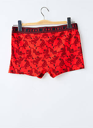 Boxer imprimé fantaisie rouge LOIS homme