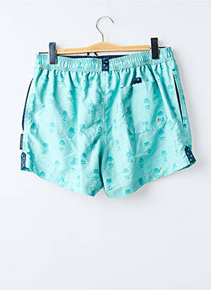 Short de bain imprimé fantaisie vert YSABEL MORA homme
