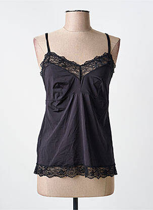 Top/caraco tissage satiné noir LINGADORE femme