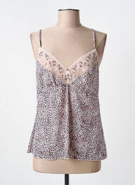 Top/caraco tissage satiné beige FANTASIE femme