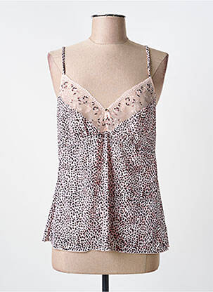 Top/caraco tissage satiné beige FANTASIE femme