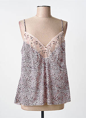 Top/caraco tissage satiné beige FANTASIE femme