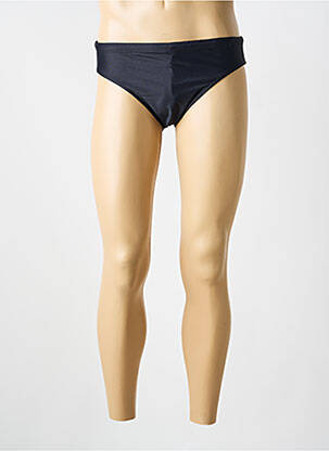Slip de bain effet matière satinée noir HAUTE PRESSION homme