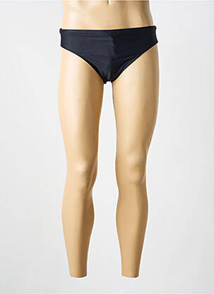 Slip de bain effet matière satinée noir HAUTE PRESSION homme
