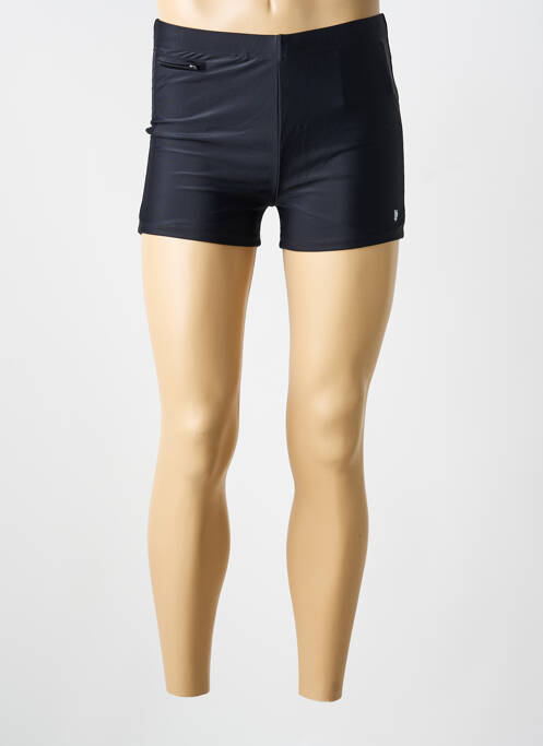 Short de bain effet matière satinée noir HAUTE PRESSION homme