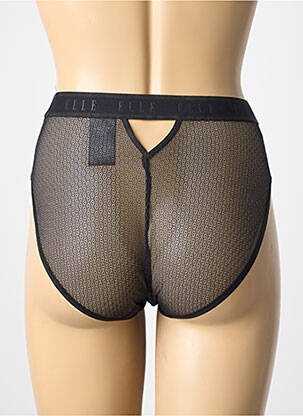 Culotte haute légère et transparente noir ELLE femme