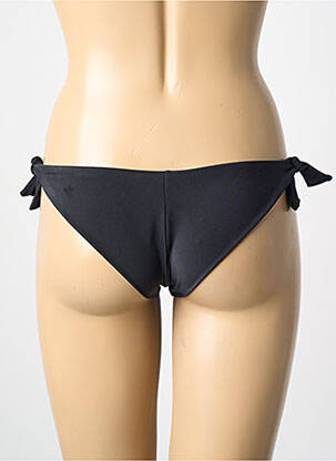 Bas de maillot de bain effet matière satinée bikini noir HAUTE PRESSION femme
