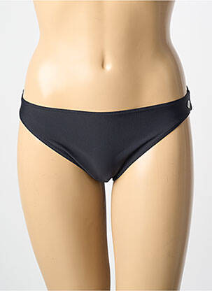Bas de maillot de bain effet matière satinée culotte noir HAUTE PRESSION femme