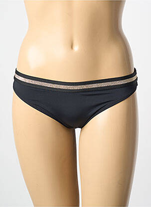 Bas de maillot de bain effet matière satinée culotte noir ADMAS femme