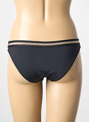 Bas de maillot de bain effet matière satinée culotte noir ADMAS femme