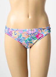 Bas de maillot de bain effet matière satinée culotte bleu YSABEL MORA femme