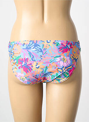 Bas de maillot de bain effet matière satinée culotte bleu YSABEL MORA femme