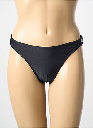 Bas de maillot de bain string noir HAUTE PRESSION femme