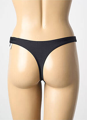 Bas de maillot de bain string noir HAUTE PRESSION femme