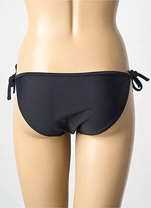 Bas de maillot de bain tissage satiné bikini noir HAUTE PRESSION femme