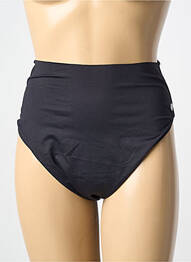 Bas de maillot de bain effet matière satinée culotte noir HAUTE PRESSION femme