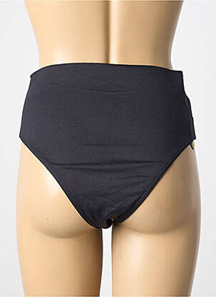 Bas de maillot de bain effet matière satinée culotte noir HAUTE PRESSION femme