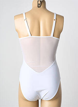 Body lingerie effet matière satinée blanc SANS COMPLEXE femme