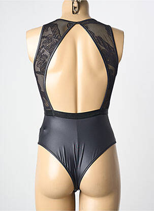Body lingerie effet matière satinée noir JOLIDON femme
