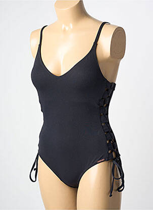 Maillot de bain 1 pièce stretch haut soutien-gorge avec mousse de rembourrage amovible noir YSABEL MORA femme