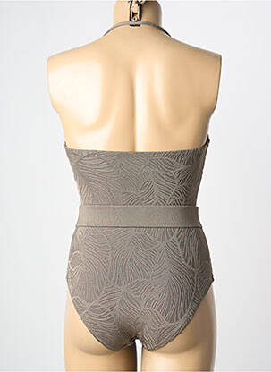 Maillot de bain 1 pièce bretelles élastiquées amovibles haut bandeau vert ADMAS femme