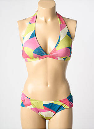 Maillot de bain 2 pièces stretch haut soutien-gorge avec mousse de rembourrage amovible vert ADMAS femme