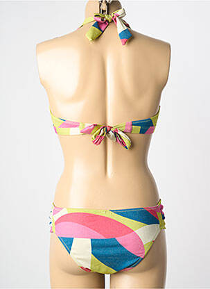 Maillot de bain 2 pièces stretch haut soutien-gorge avec mousse de rembourrage amovible vert ADMAS femme